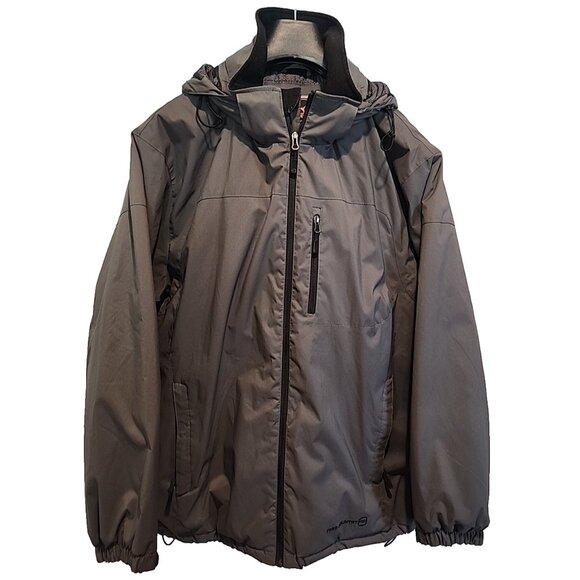 FREE COUNTRY mens XXL water wind resistant ripstop jacket coat with hood - Picture 1 of 11